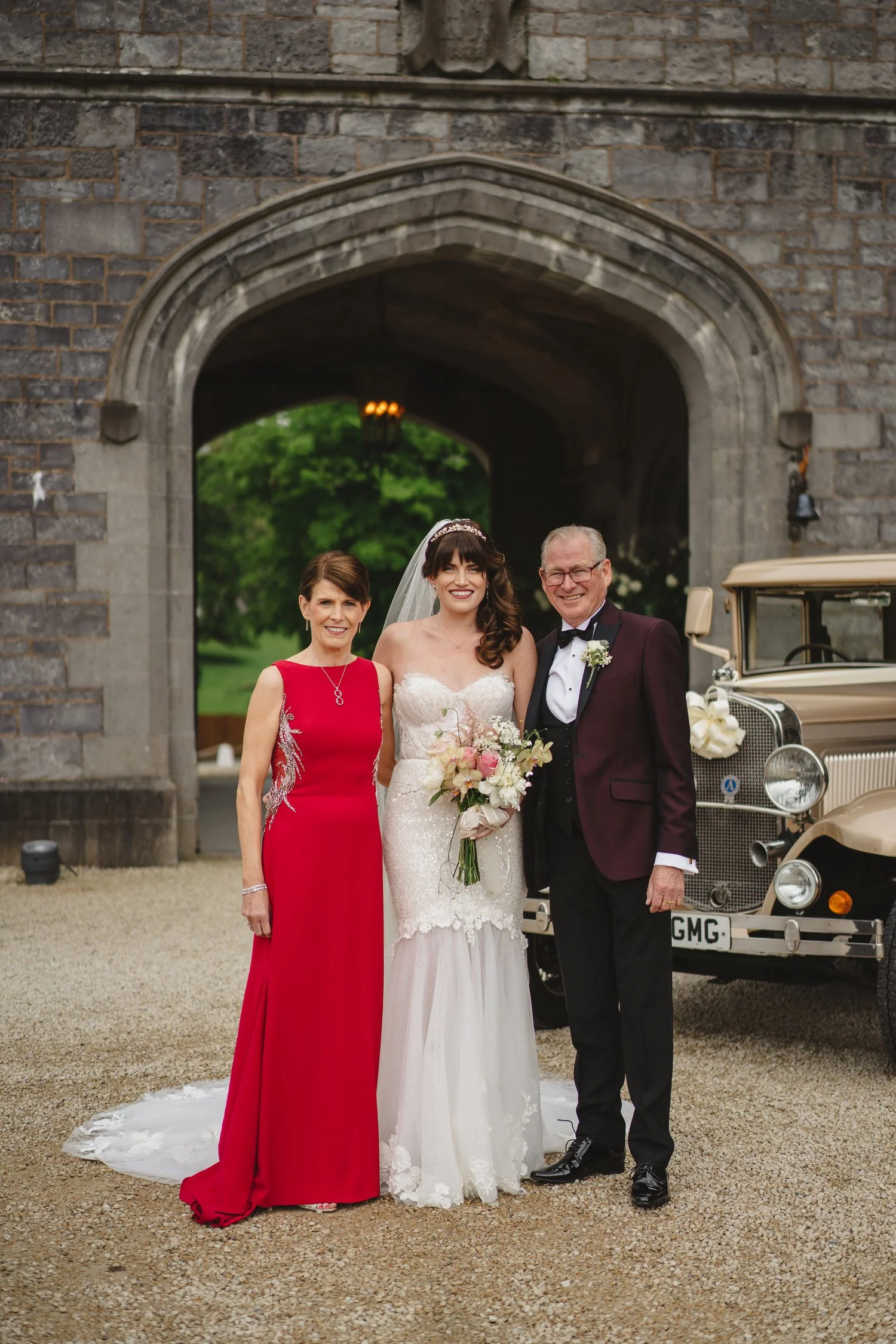  Triona and Riley’s wedding in the gorgeous Markree Castle and estate in County Sligo, Ireland.  Their Irish American wedding ceremony and reception were all in the Castle. 