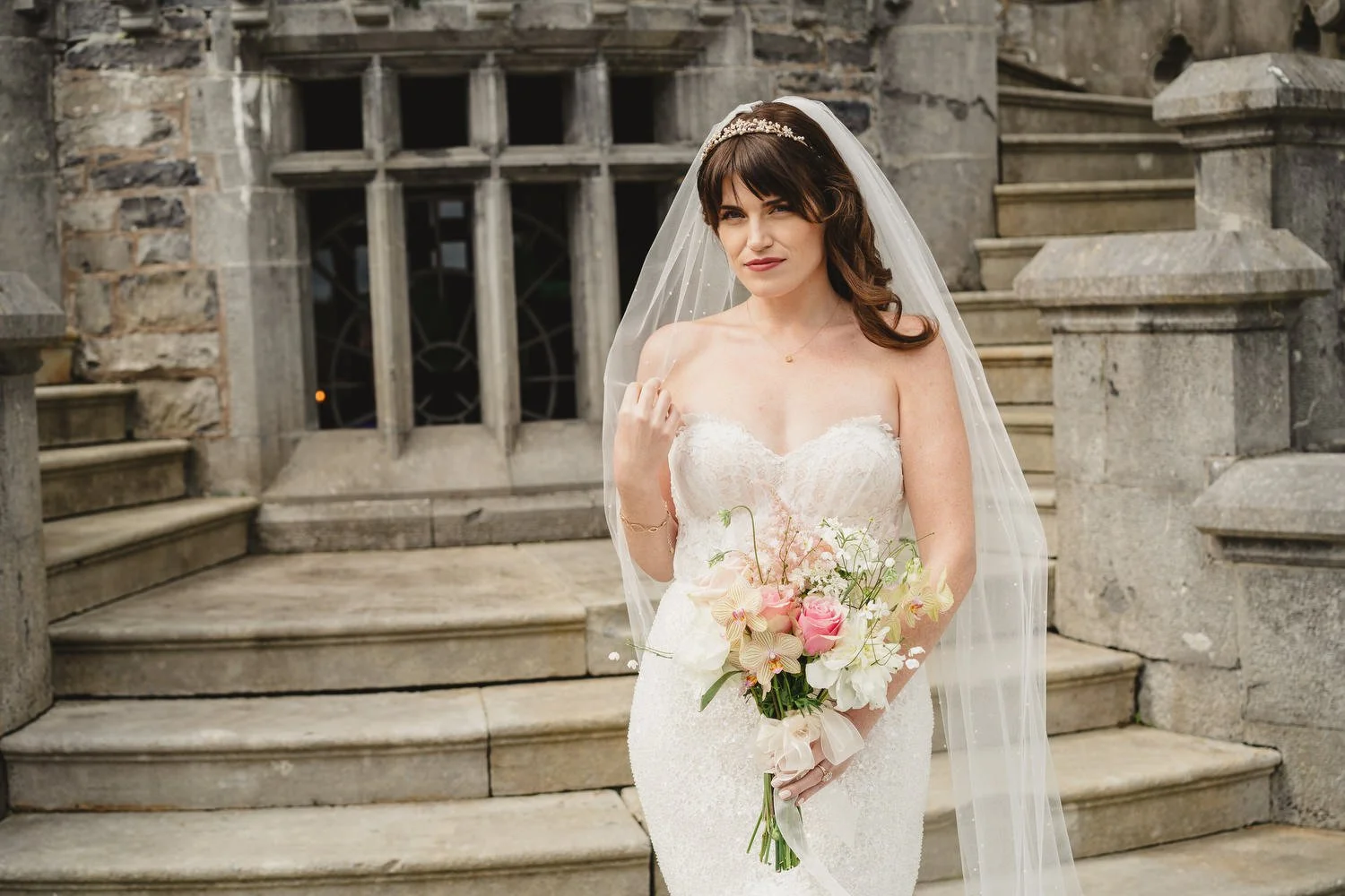  Triona and Riley’s wedding in the gorgeous Markree Castle and estate in County Sligo, Ireland.  Their Irish American wedding ceremony and reception were all in the Castle. 