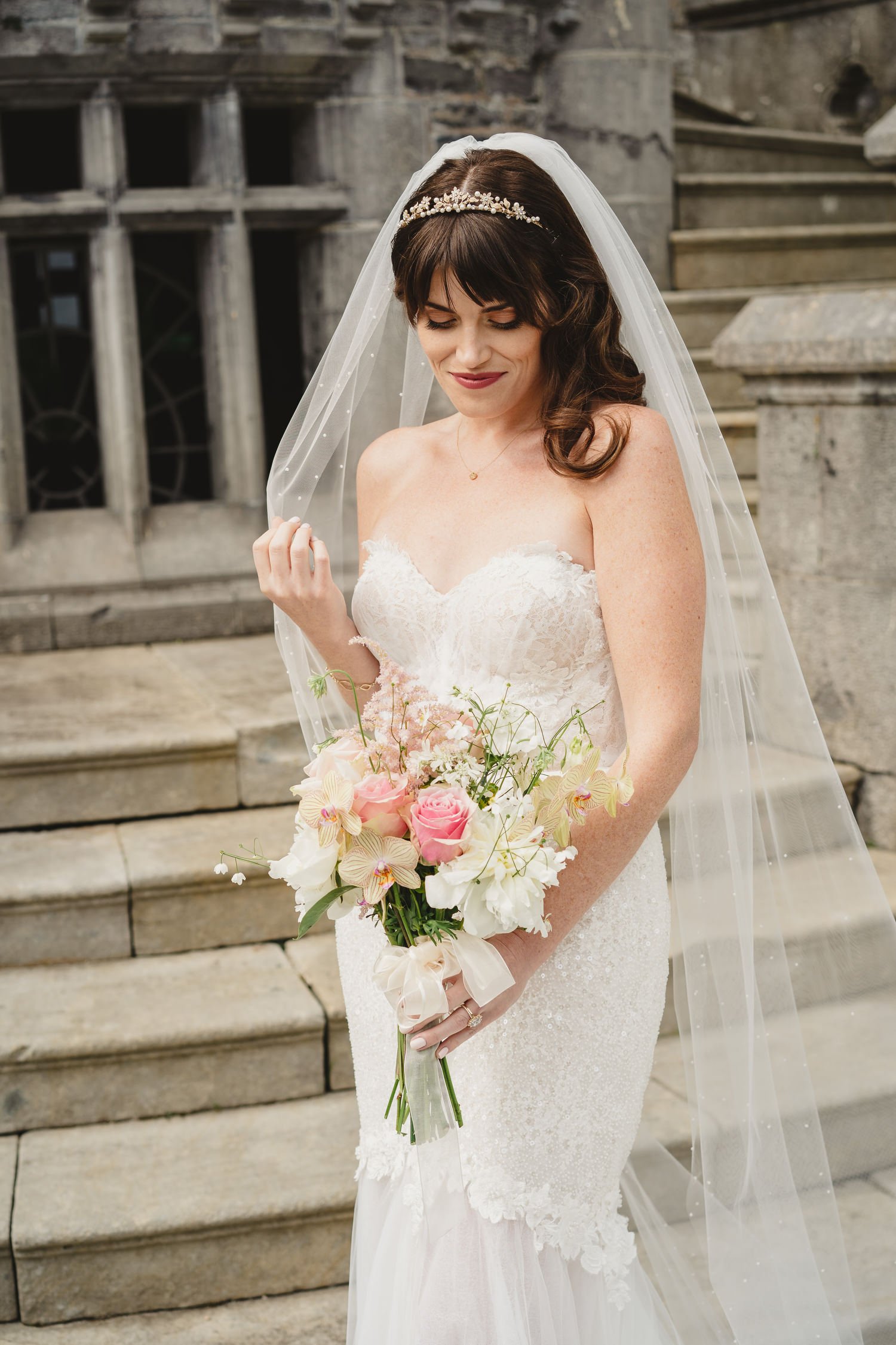  Triona and Riley’s wedding in the gorgeous Markree Castle and estate in County Sligo, Ireland.  Their Irish American wedding ceremony and reception were all in the Castle. 