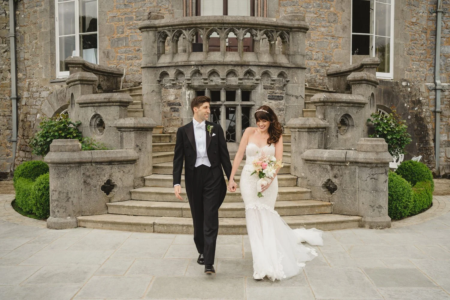  Triona and Riley’s wedding in the gorgeous Markree Castle and estate in County Sligo, Ireland.  Their Irish American wedding ceremony and reception were all in the Castle. 