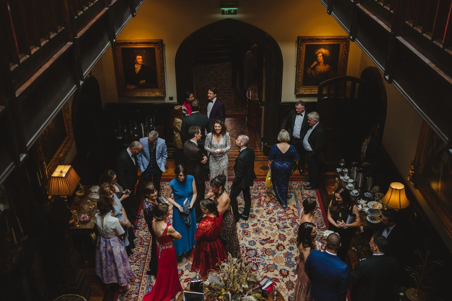  Triona and Riley’s wedding in the gorgeous Markree Castle and estate in County Sligo, Ireland.  Their Irish American wedding ceremony and reception were all in the Castle. 