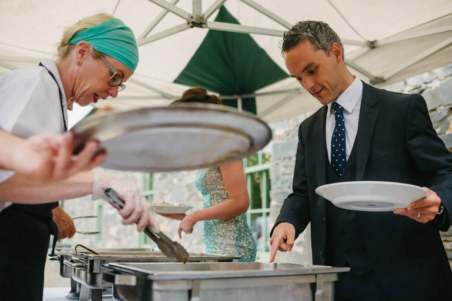  Wedding Barbecue BBQ at Orange Tree house Northern Ireland. 