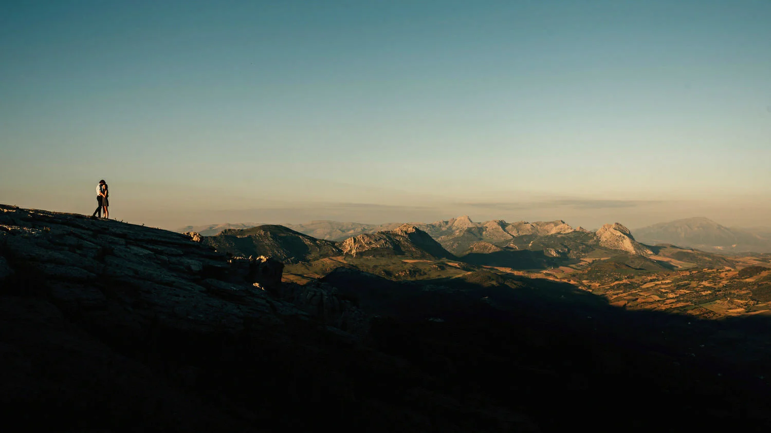 At the peak of the Torcal Mountains in Southern Spain.