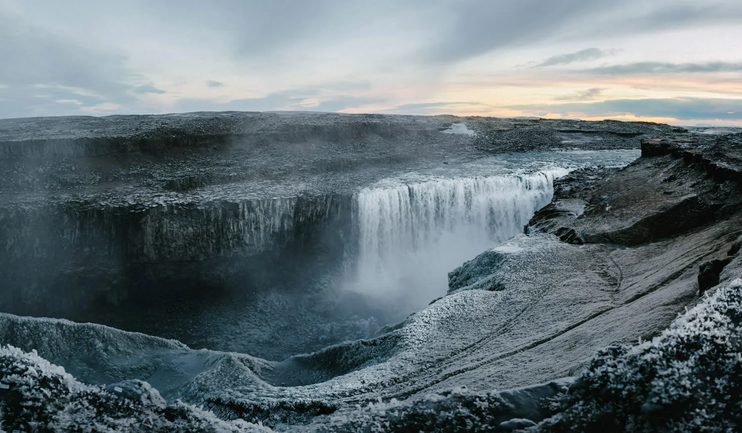 Dettifoss Waterfall in Iceland, the setting of the movie Prometheus.