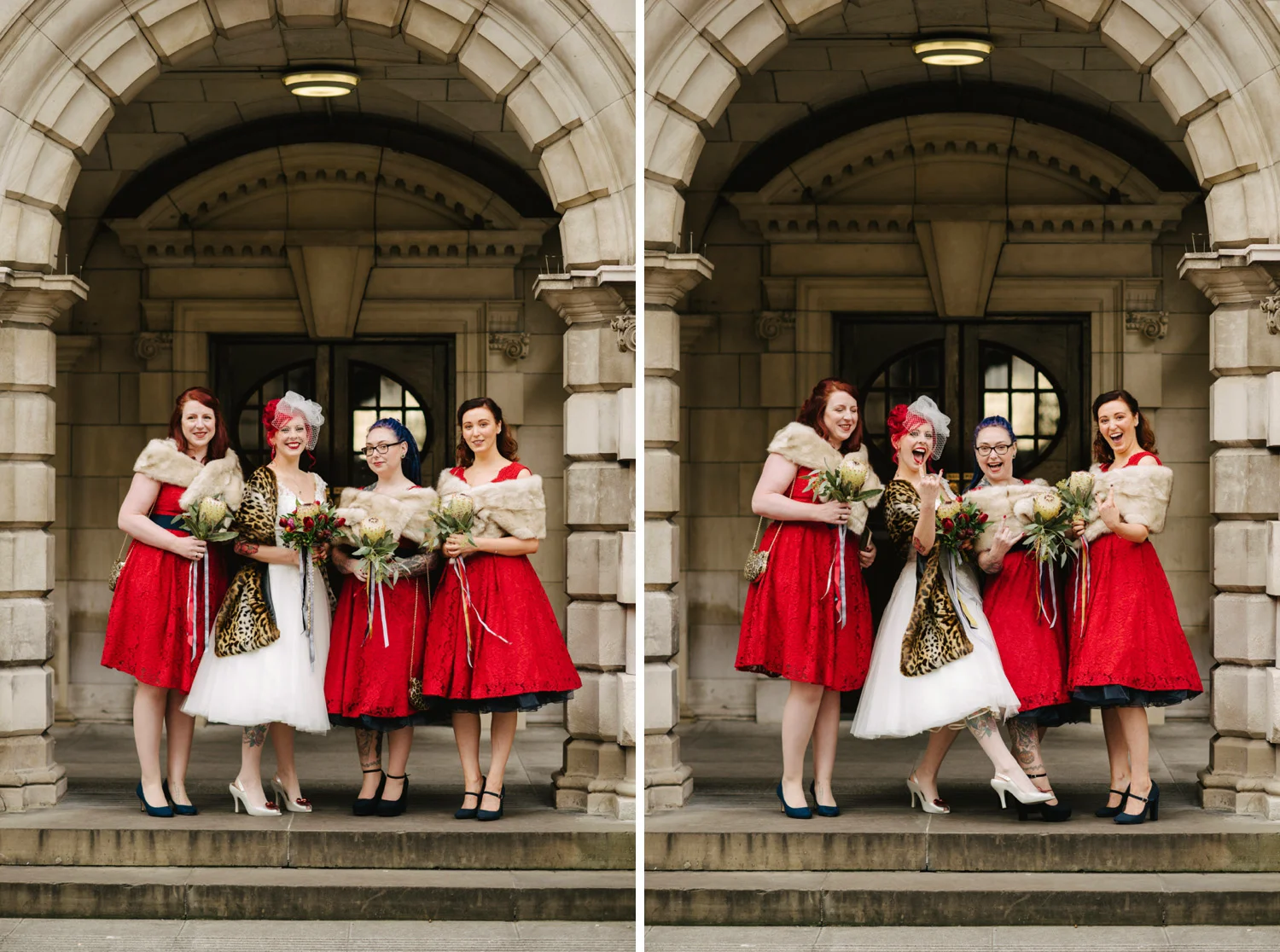  Hudson Bar and Mac Belfast Wedding Photos. Carrie Davenport and Dee McAdams. Oh Yeah Belfast. Belfast wedding photographers. Alternative wedding. NYE wedding. New Year's Eve wedding 