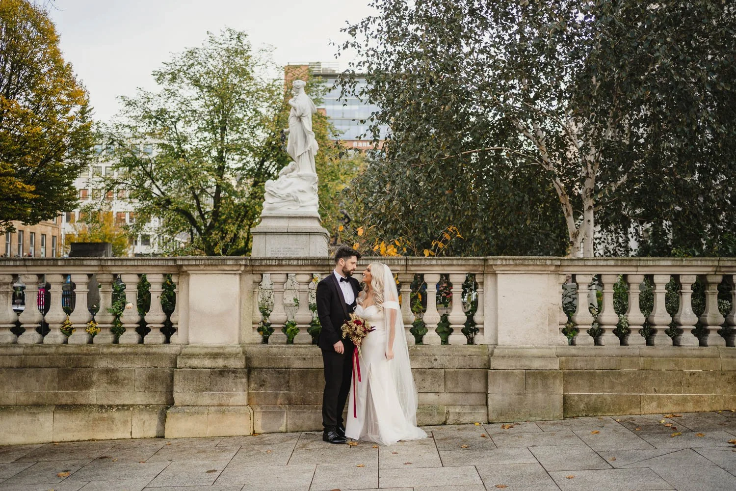  Louise and Peter’s gorgeous wedding photos in The Treehouse at AMPM. After morning prep in Omagh, we headed to Belfast for their humanist ceremony in AMPM, followed by photos around City Hall in Belfast.  