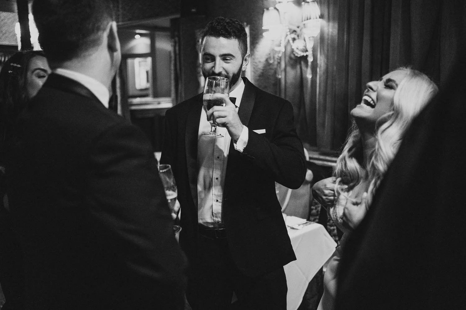  Louise and Peter’s gorgeous wedding photos in The Treehouse at AMPM. After morning prep in Omagh, we headed to Belfast for their humanist ceremony in AMPM, followed by photos around City Hall in Belfast.  