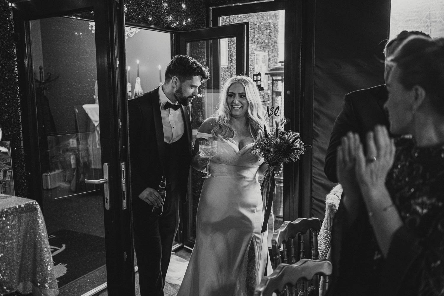  Louise and Peter’s gorgeous wedding photos in The Treehouse at AMPM. After morning prep in Omagh, we headed to Belfast for their humanist ceremony in AMPM, followed by photos around City Hall in Belfast.  