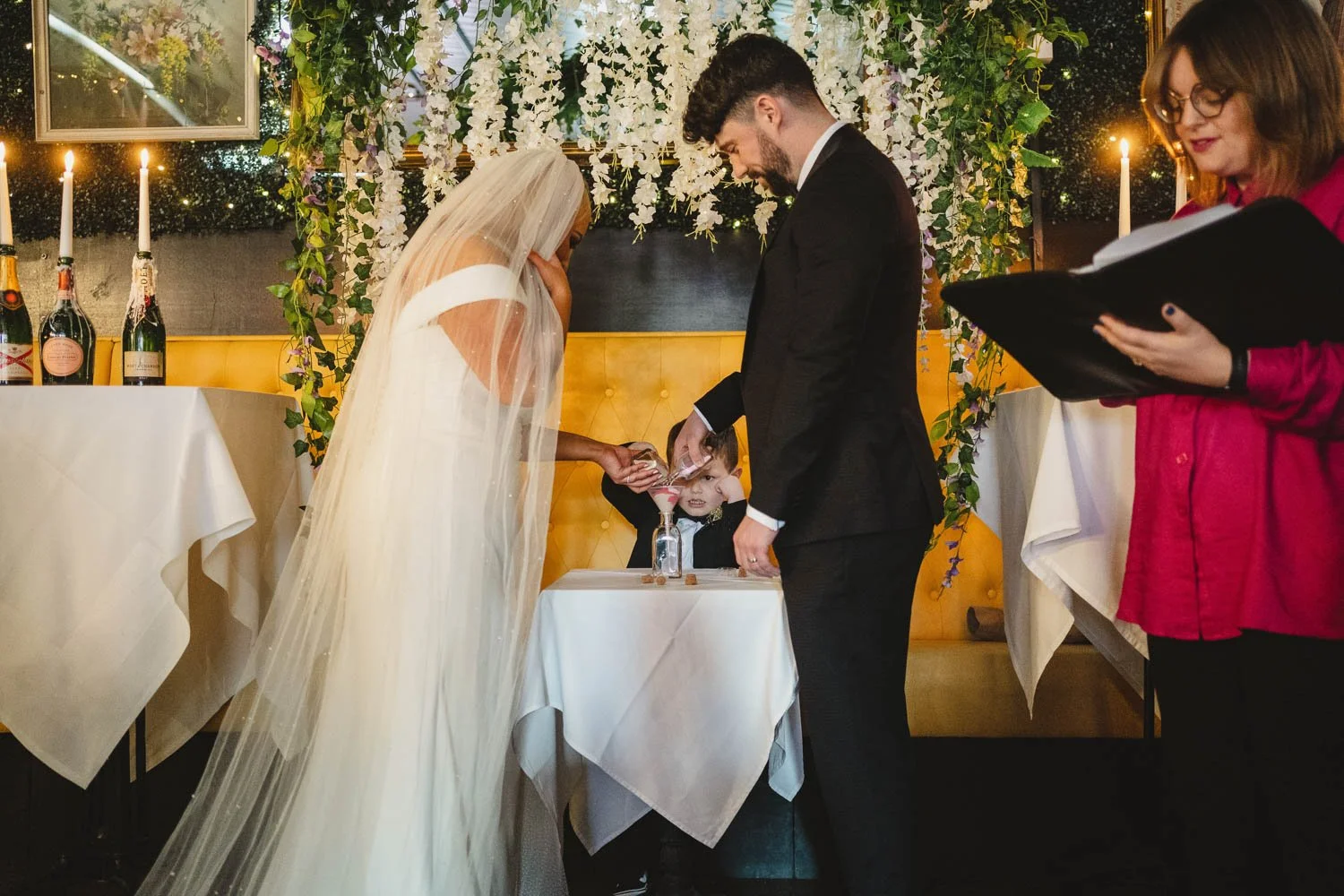 Louise and Peter’s gorgeous wedding photos in The Treehouse at AMPM. After morning prep in Omagh, we headed to Belfast for their humanist ceremony in AMPM, followed by photos around City Hall in Belfast.  