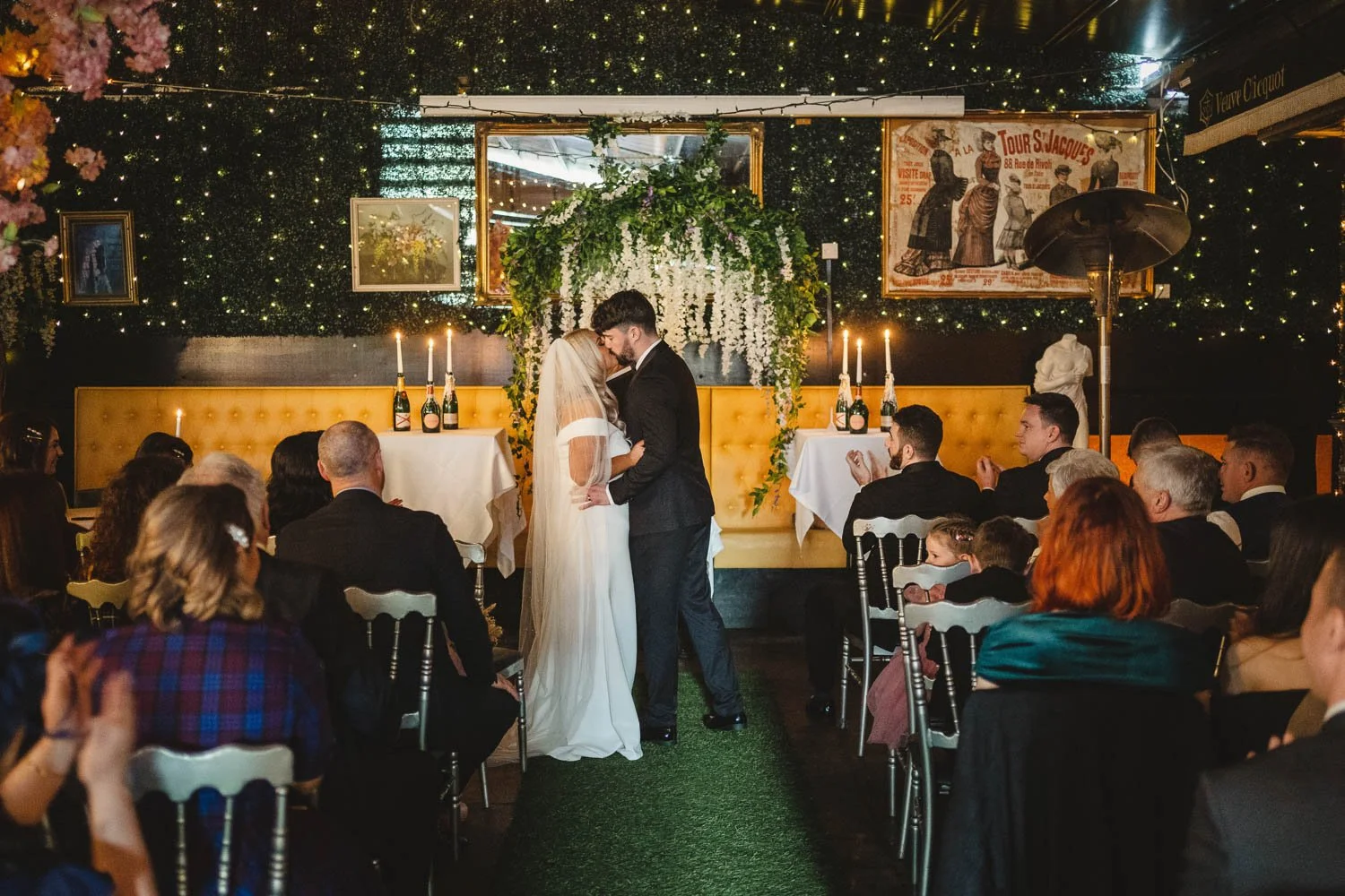 Louise and Peter’s gorgeous wedding photos in The Treehouse at AMPM. After morning prep in Omagh, we headed to Belfast for their humanist ceremony in AMPM, followed by photos around City Hall in Belfast.  
