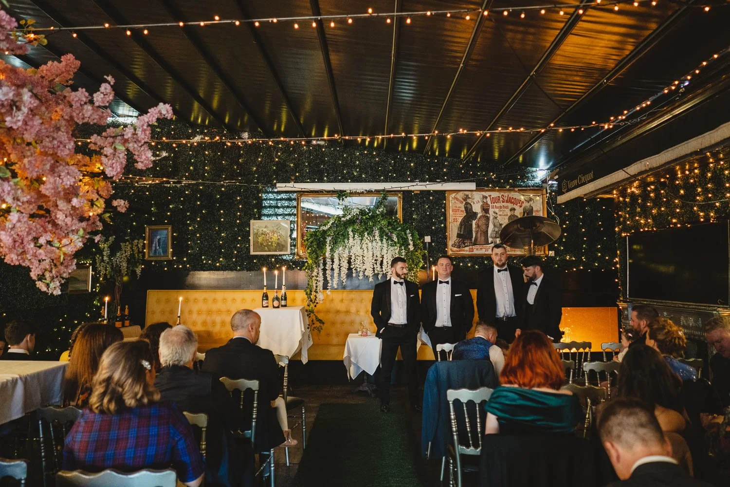  Louise and Peter’s gorgeous wedding photos in The Treehouse at AMPM. After morning prep in Omagh, we headed to Belfast for their humanist ceremony in AMPM, followed by photos around City Hall in Belfast.  