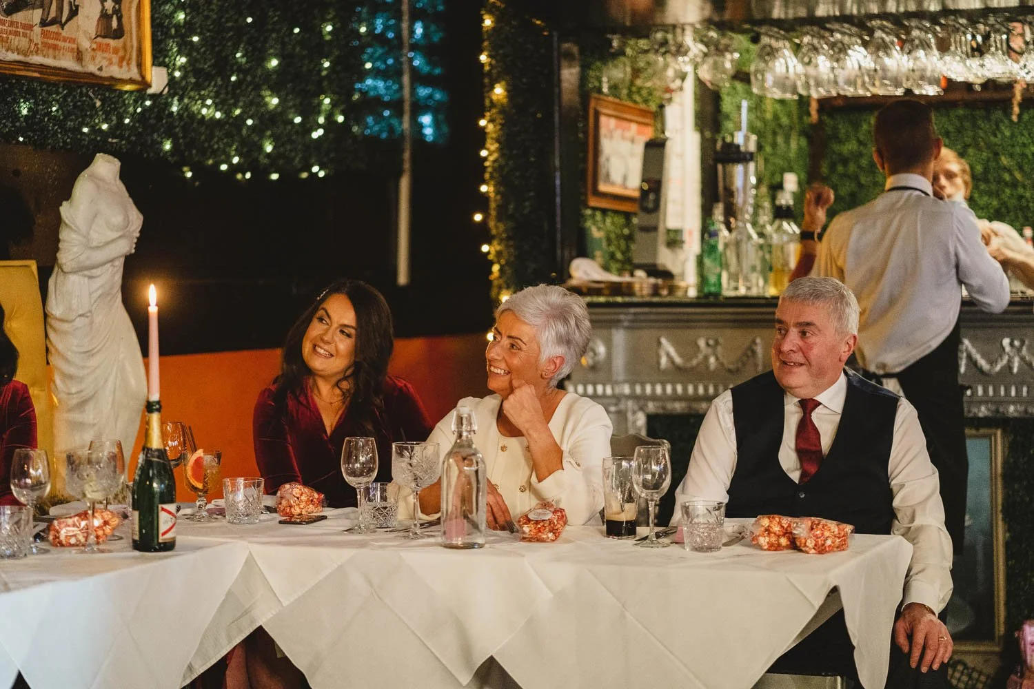  Louise and Peter’s gorgeous wedding photos in The Treehouse at AMPM. After morning prep in Omagh, we headed to Belfast for their humanist ceremony in AMPM, followed by photos around City Hall in Belfast.  