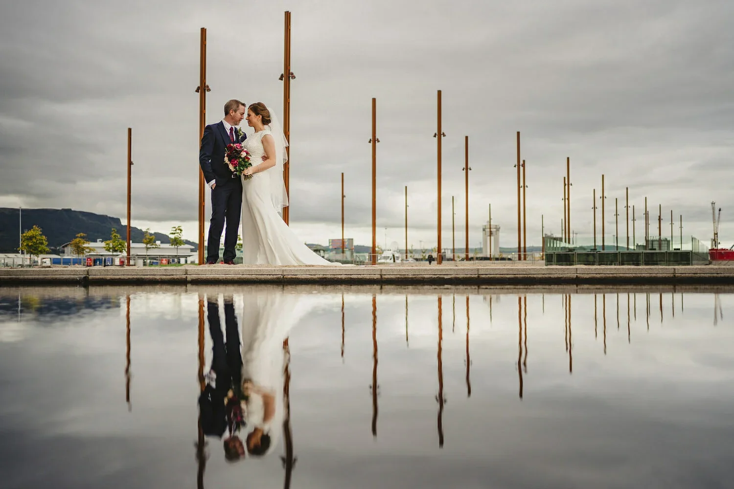 Titanic Slipway Belfast Wedding Photo