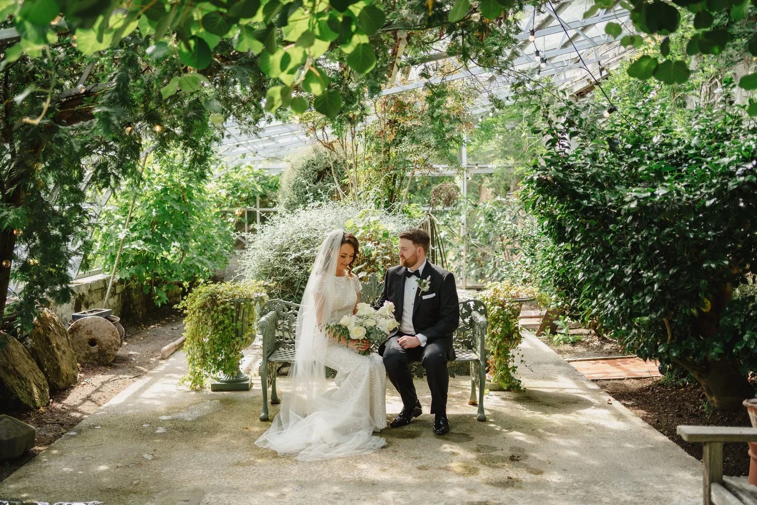 Glass house portraits at Larchfield Estate