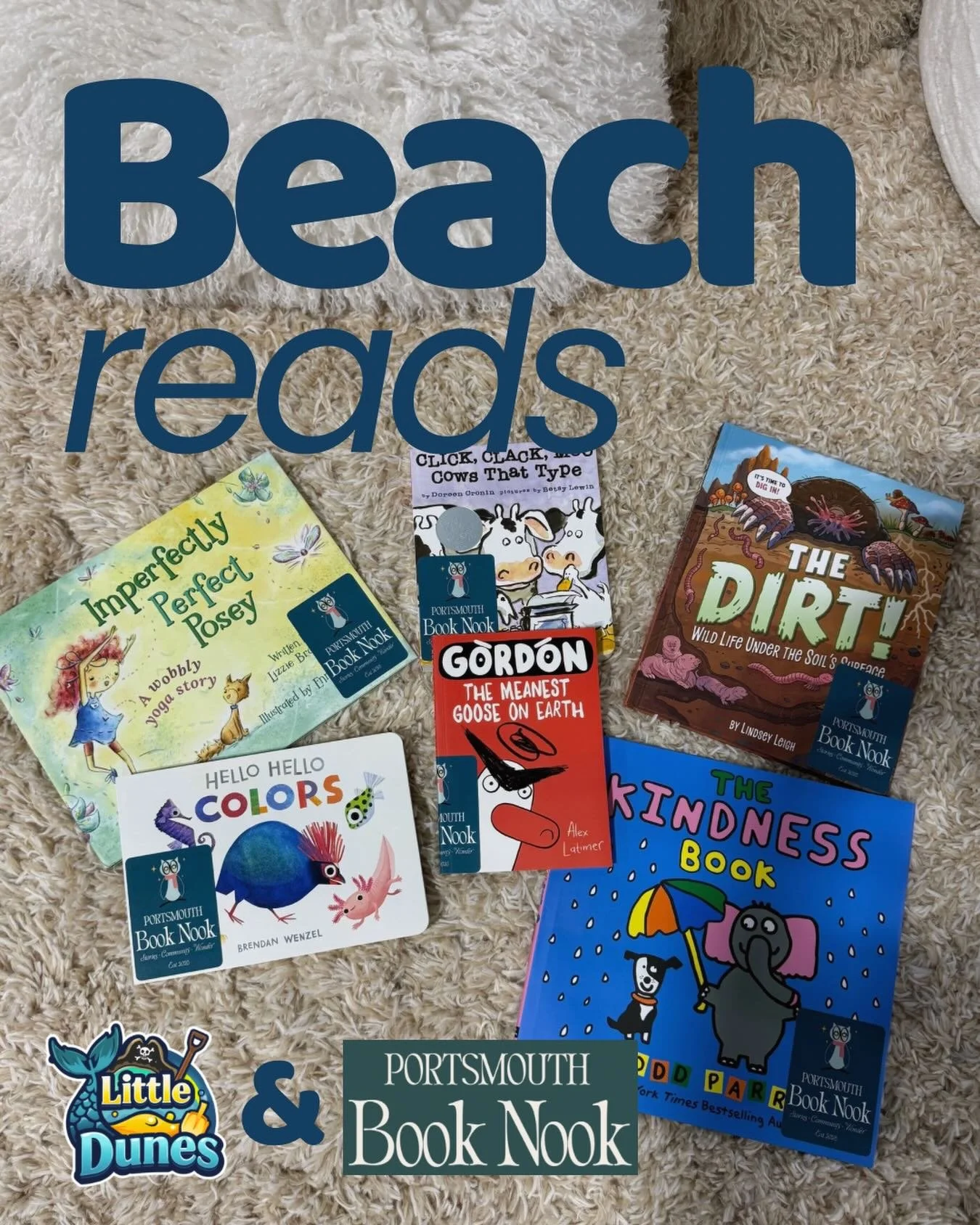 Absolutely thrilled to partner with @portsmouthbooknook to bring new books to our new &ldquo;beach reads&rdquo; reading space.

Each month we&rsquo;ll feature new books from the Book Nook, alongside some old favorites. Check out the books for August!