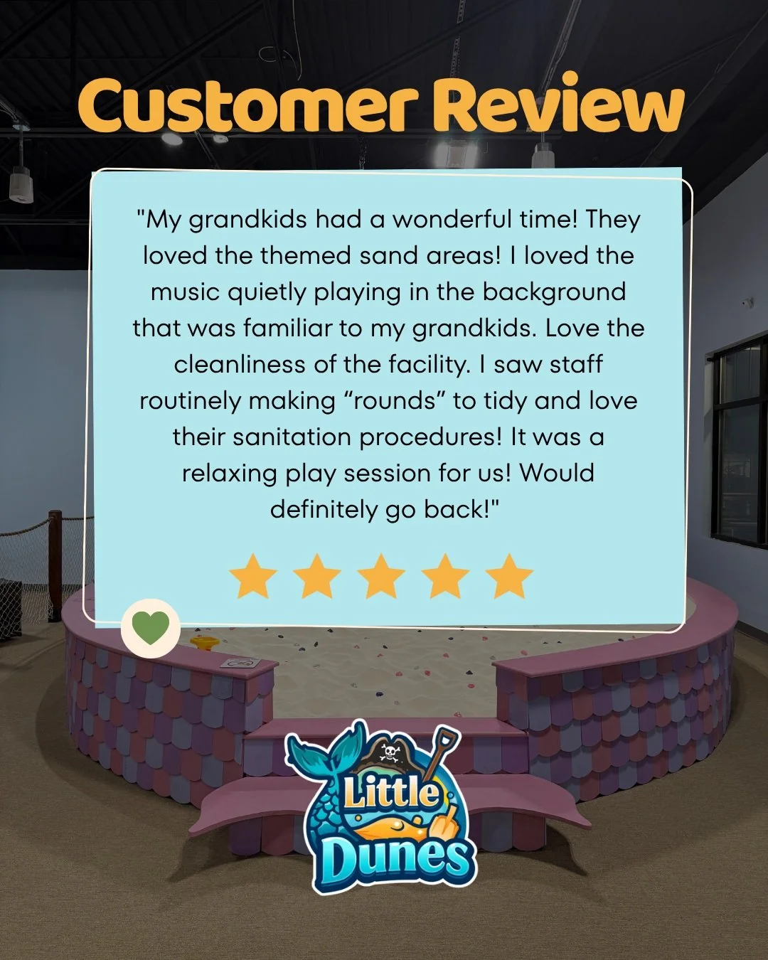 It's been 6 weeks since our grand opening and we love hearing how families of all ages and stages are enjoying Little Dunes!

Some great things have come out of hearing from our customers, like:

- our new 10 pack multi pass (save $50 over 10 session