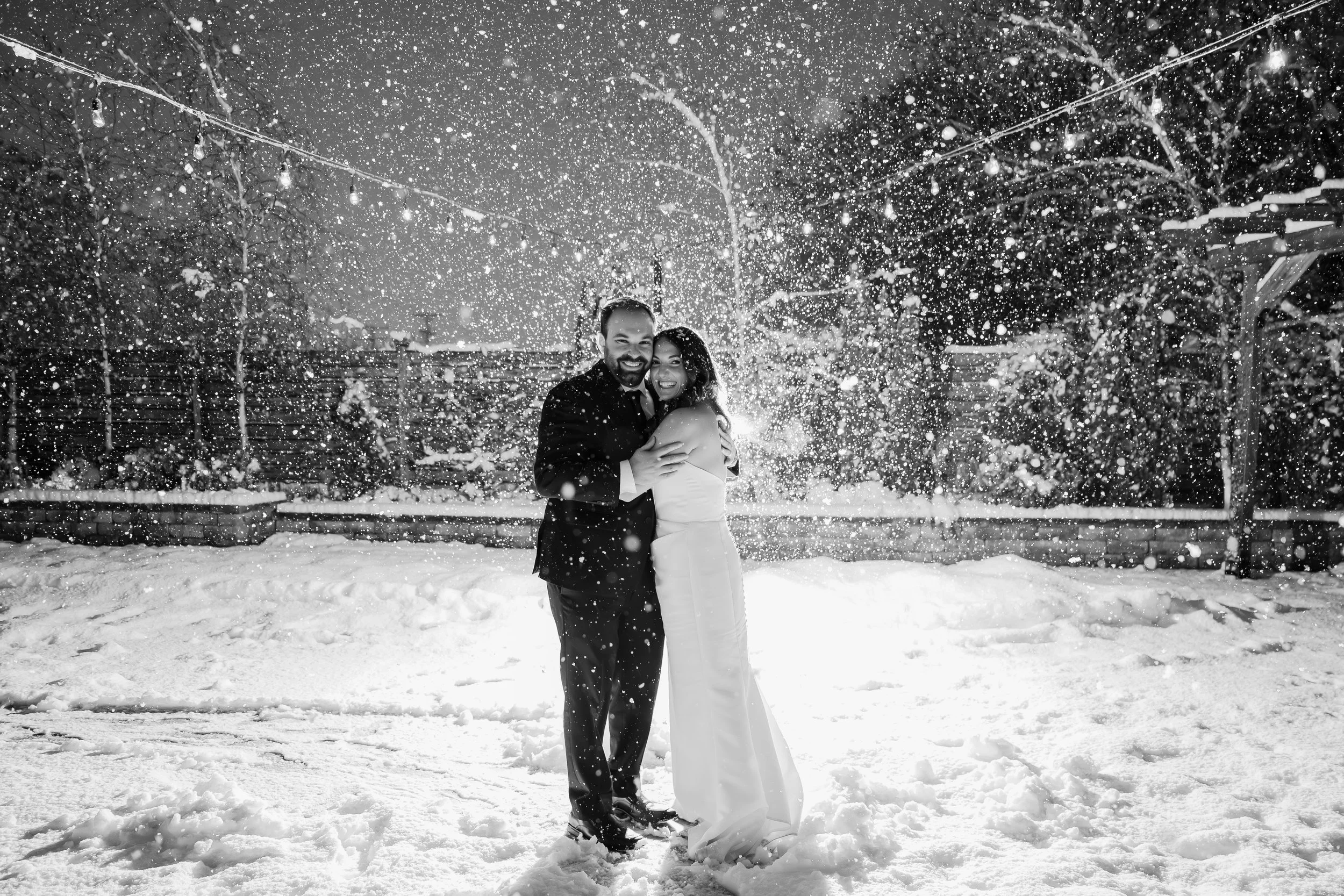 Snow one your wedding day is always good luck.