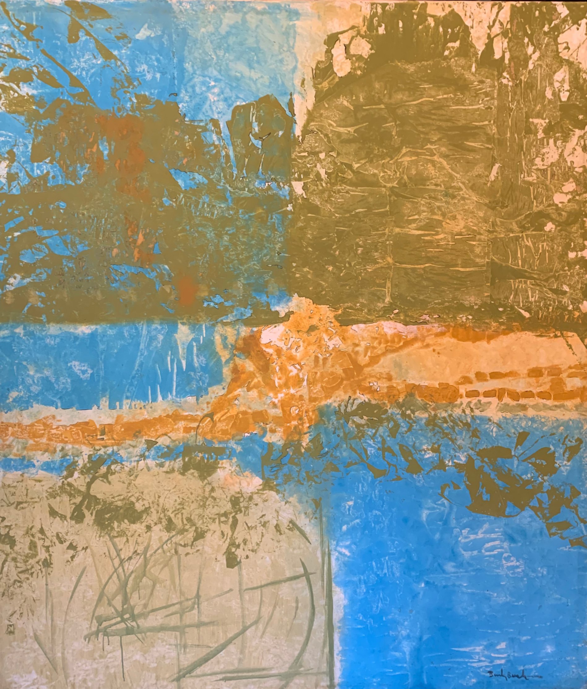 Beverly Buchanan, Wall #72. Beverly Buchanan Wall 72. Beverly Buchanan abstract expressionist painter. Beverly Buchanan abstract expressionism painting.