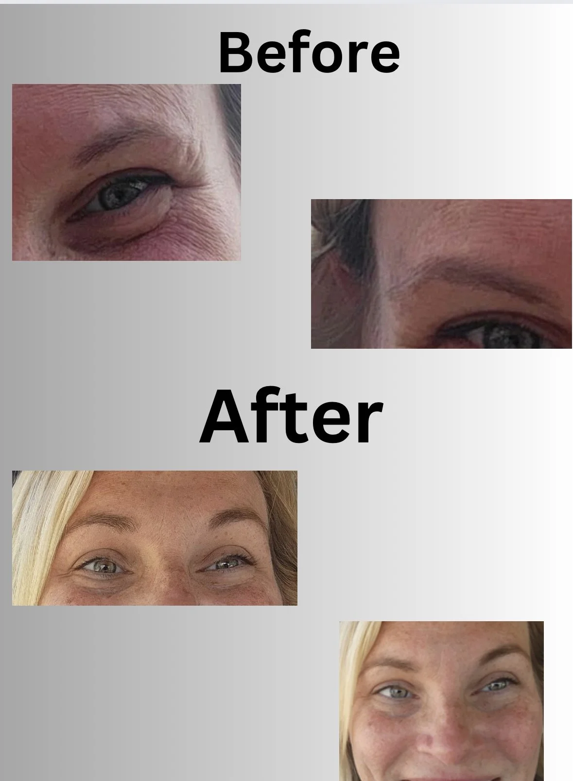 Before and After Brow Tint