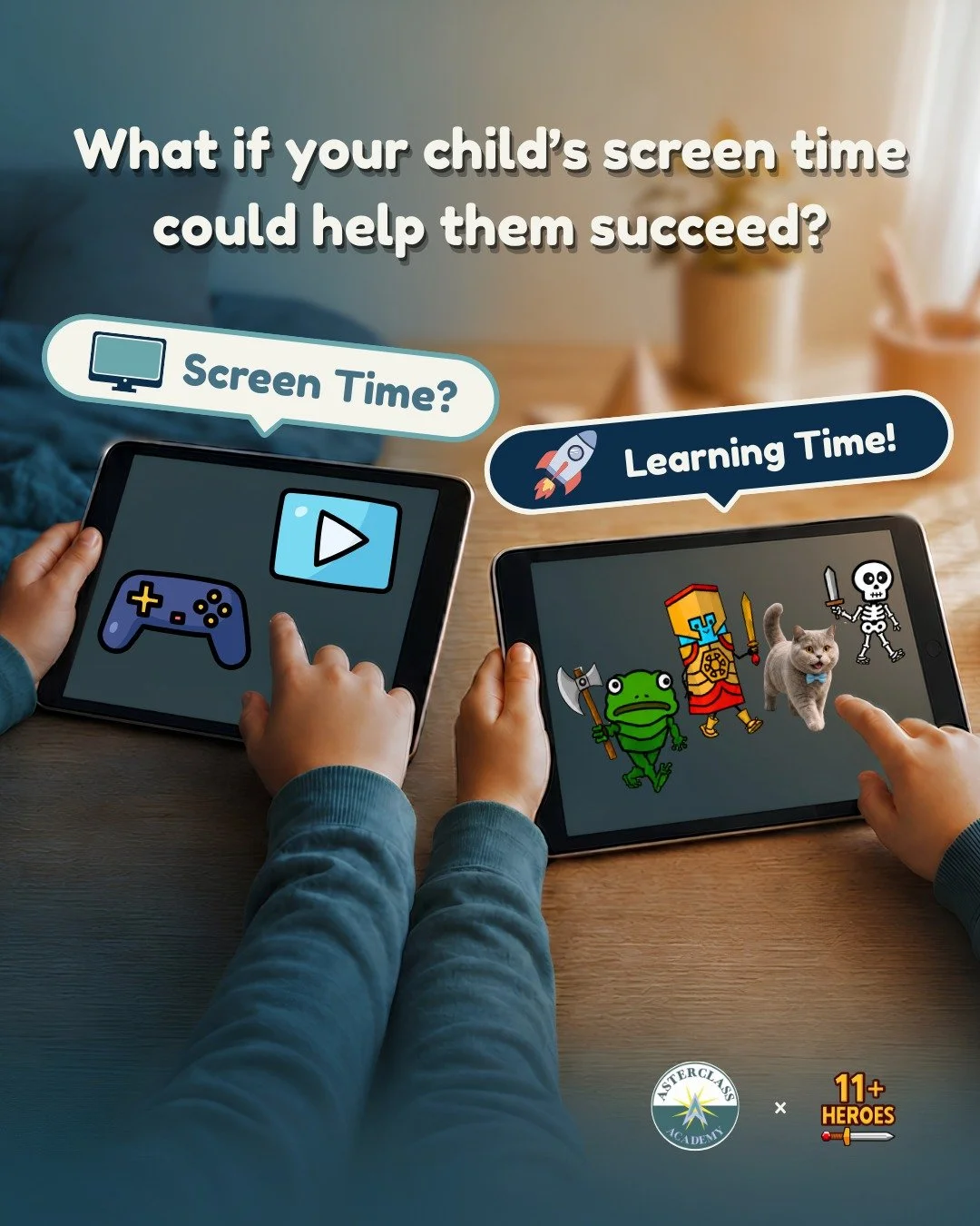🎮 What if screen time could become purposeful learning time?

Children are naturally drawn to videos, games and interactive experiences. With the right structure, those familiar formats can support focused practice, curiosity and steady progress.

A