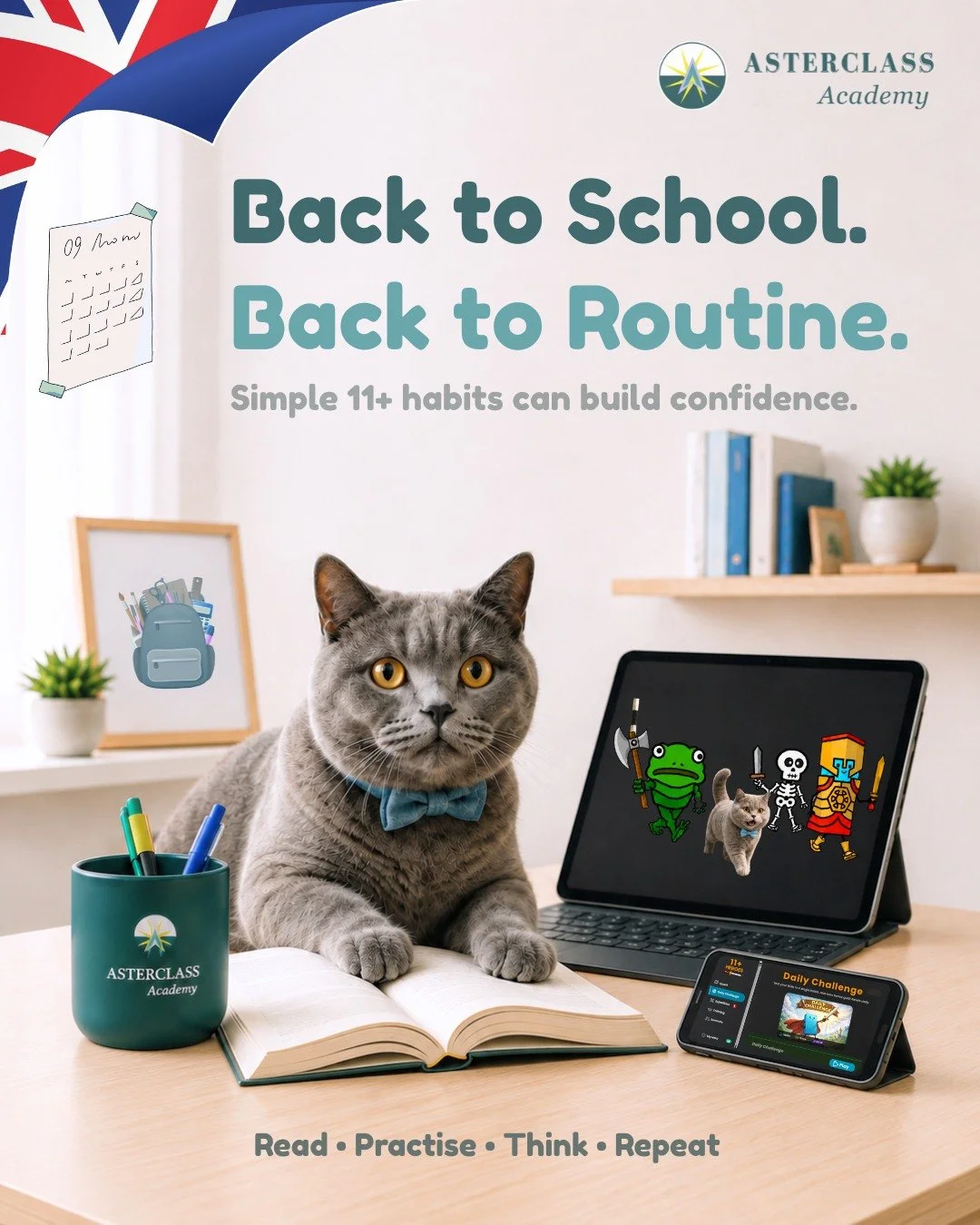 🎒 Summer is over &mdash; is your child ready to get back into a learning routine?

As children return to school, September is a good time to rebuild steady study habits &mdash; especially for families beginning or continuing 11+ preparation.

But 11