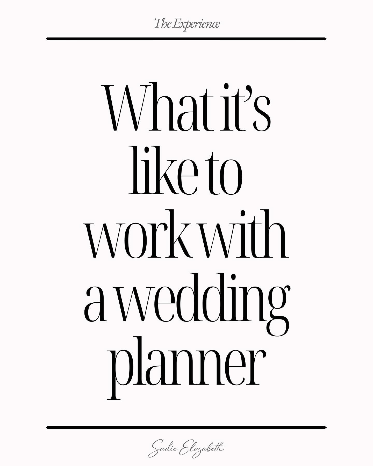 No one tells you how much actually goes into planning a wedding&hellip; until you&rsquo;re in it 👀

The emails. The timelines. The decisions. The pressure to make everything feel perfect.

That&rsquo;s what I&rsquo;m here for! 🤍

Taking care of the