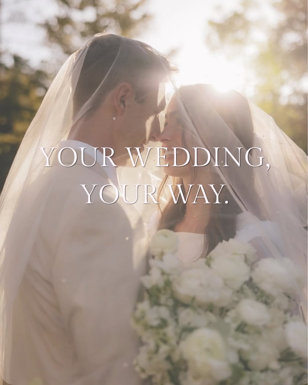 Your wedding should feel like you. 
Not a checklist, not a template &amp; definitely not something you feel pressured into.

Romantic candlelight or modern luxury.
Intimate countryside or grand manor house.
Soft blush florals or bold statement blooms