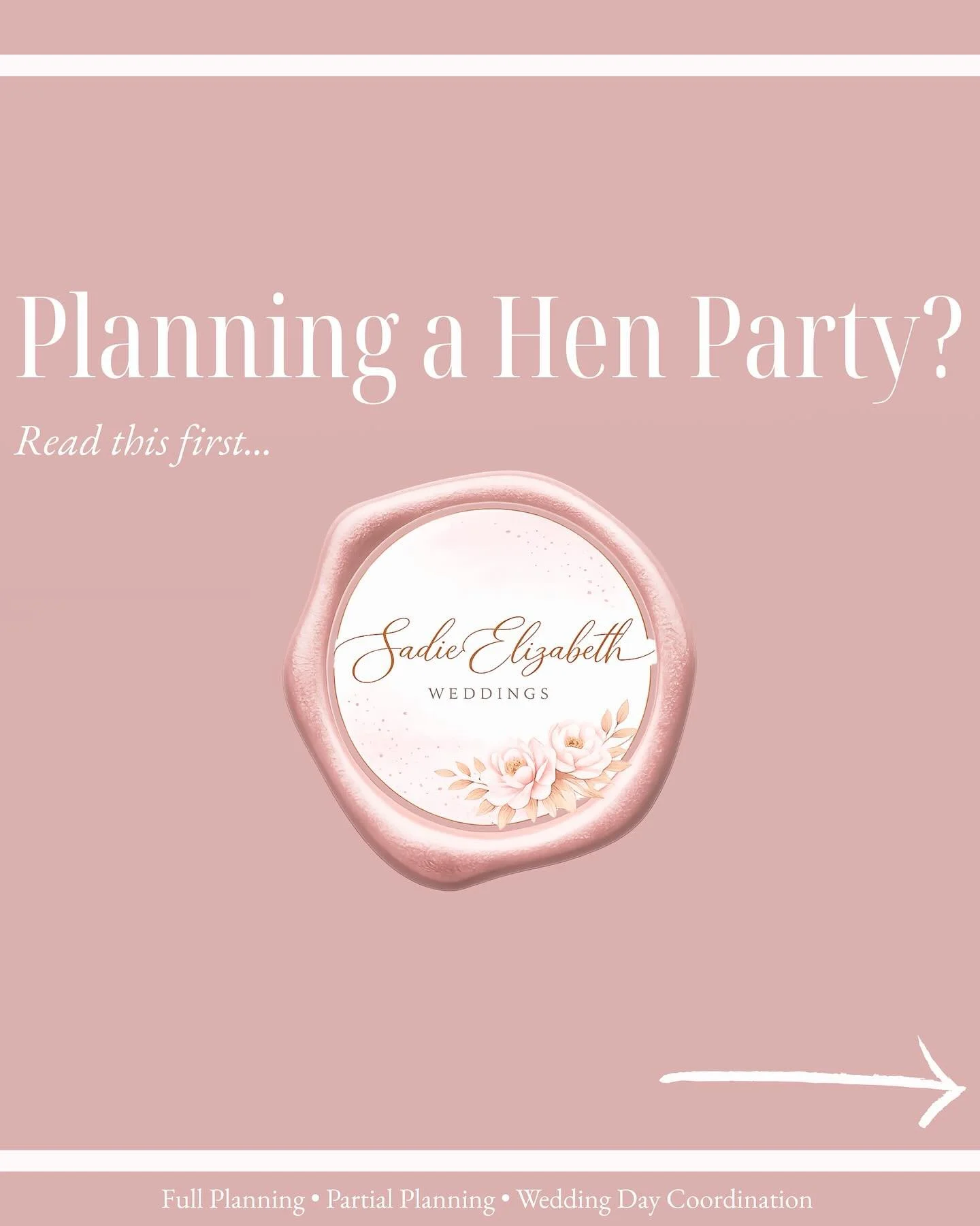 No one tells you this&hellip; until you&rsquo;re the one planning it 👀

Planning my own hen weekend taught me so much. 
Not just as a bride, but as a planner too.

It&rsquo;s never the big things that cause stress&hellip;
it&rsquo;s the little detai