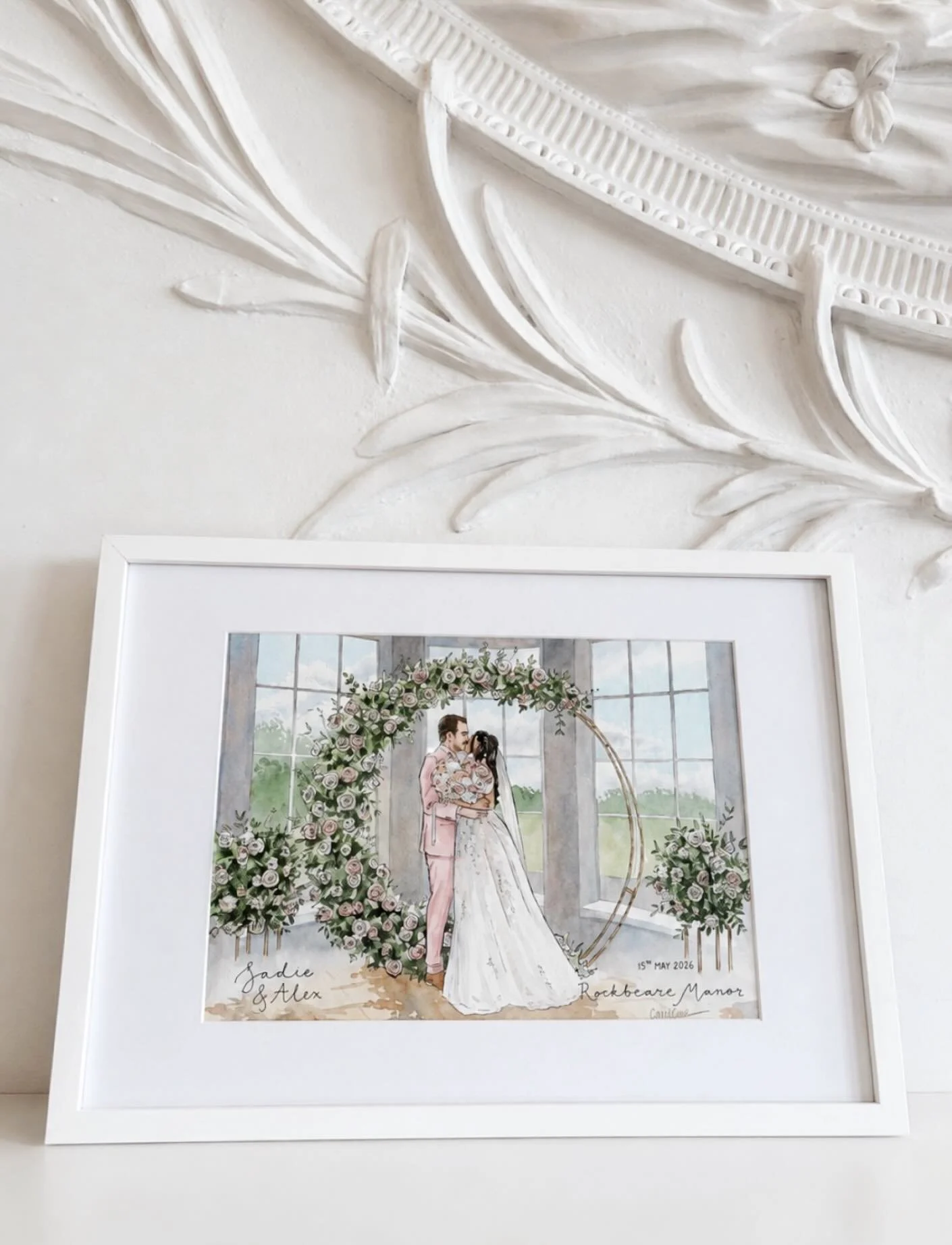 Still not over this beautiful work from @a_sketch_journal 🤍

Having your wedding ceremony painted live is such a special experience and guests absolutely love having their own little portraits painted throughout the day to take home as keepsakes.

I