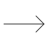 Simple black arrow pointing to the right on a white background.