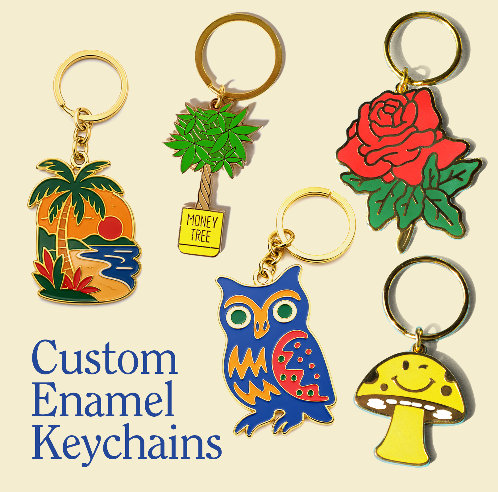 Custom Enamel Keychains