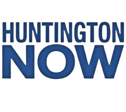 The Huntington Now logo on the Press page indicating that the cafe has been featured in this publication.