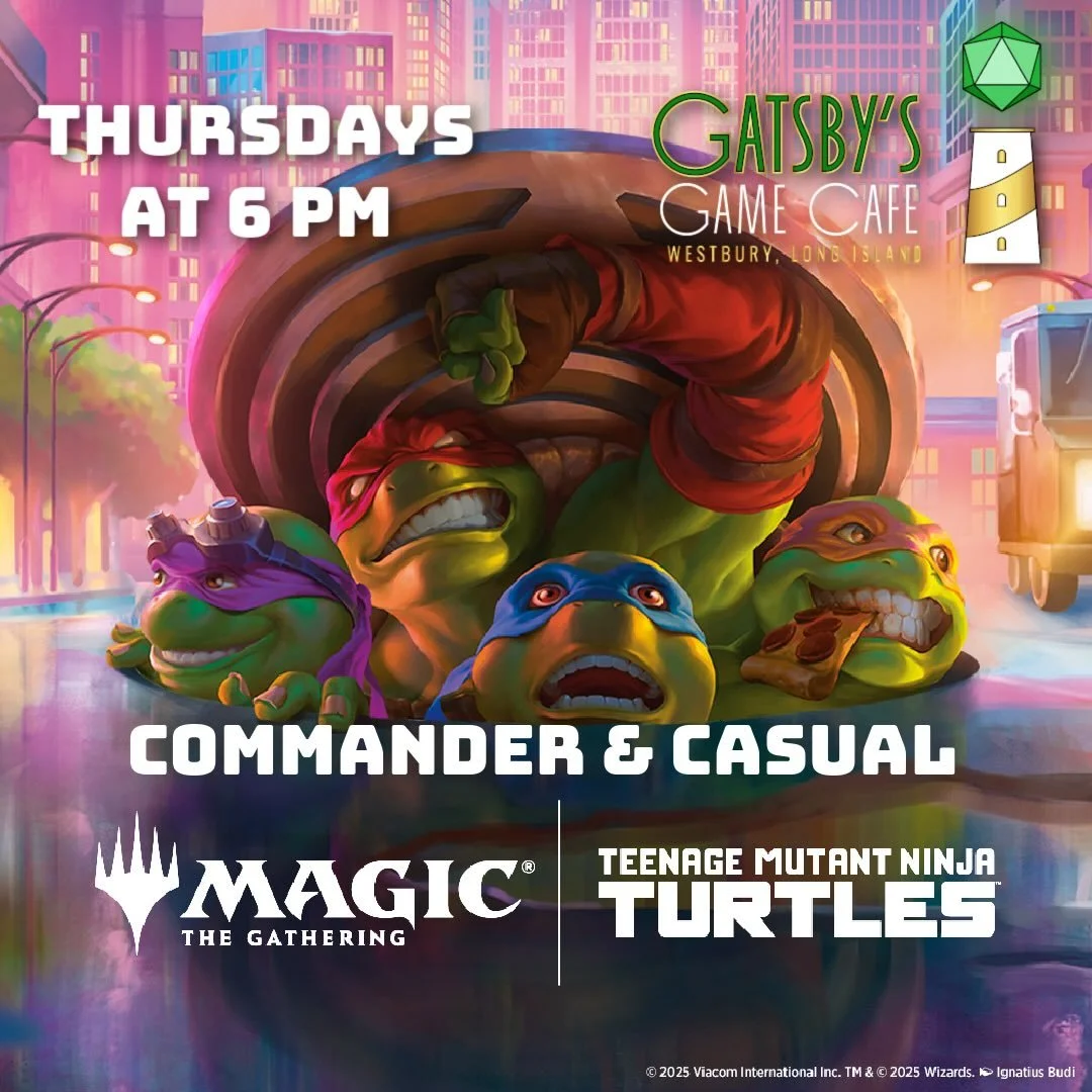 Commander and Casual tonight at 6 pm! One free play booster with entry! Join our fun, friendly Magic community at the crossroads of Long Island!

#magicthegathering #mtgcommander #flgs #longisland #boardgames