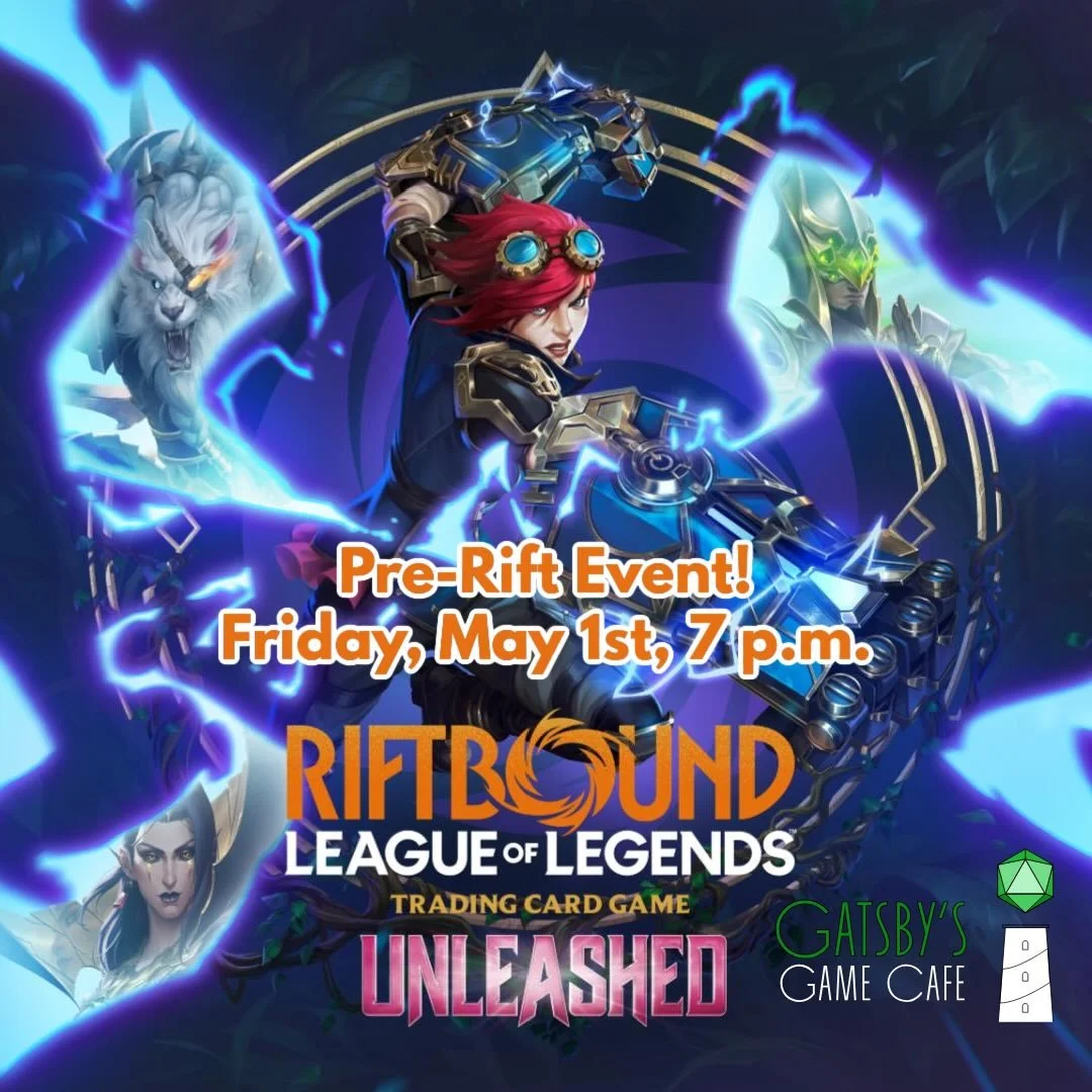 Two great Riftbound events this week! Riftbound Wednesday is tonite and Unleashed Pre-Rift is this Friday at 7 pm! Join our growing Riftbound community!

#riftbound #leagueoflegends #flgs #riftboundunleashed #longisland