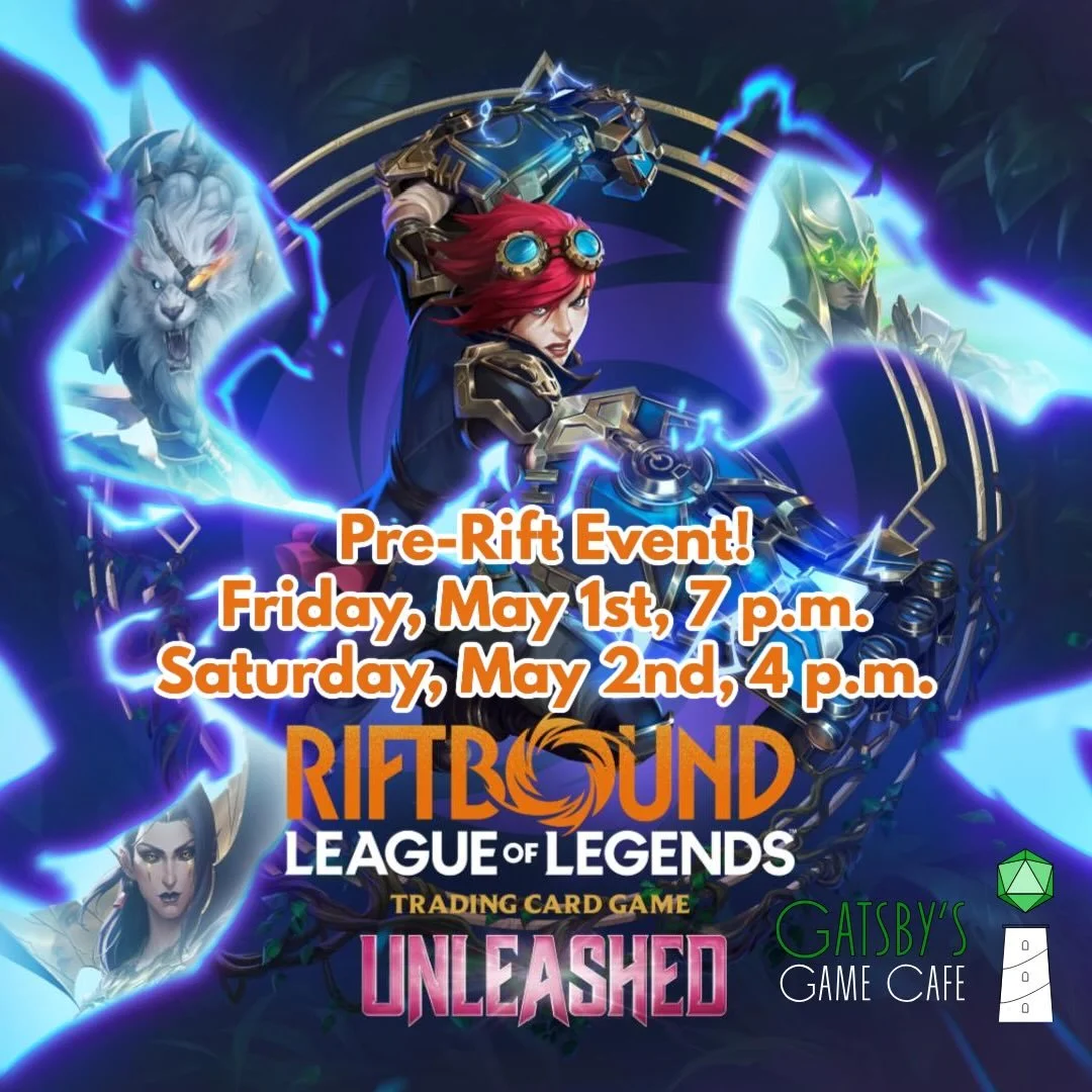 New Saturday session added! Friday at 7 pm and Saturday at 4 pm! Get in on the biggest Pre-Rift event yet!

#flgs #riftbound #leagueoflegends #riftboundunleashed #longisland