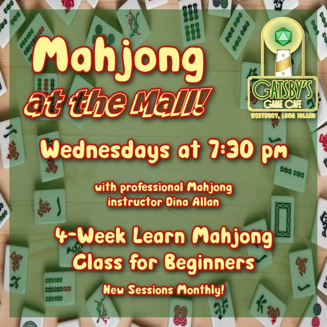 Mahjong at the Mall Lessons Program starts this Wednesday at 7:30 pm! Join our four-week course to learn this classic, historic game! Link in bio for registration.

#mahjong #longisland #flgs #boardgames