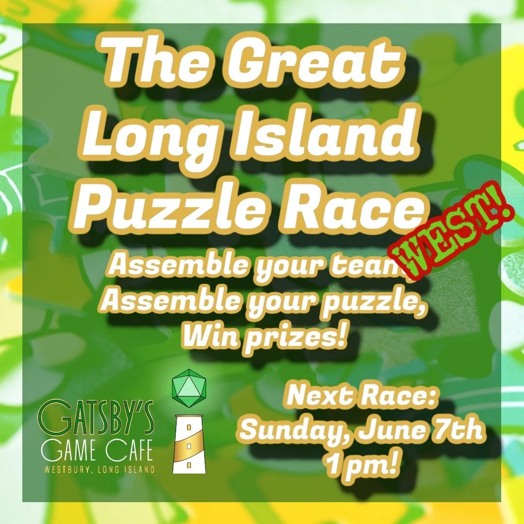 The Great Long Island Puzzle Race West debuts this Sunday at 1 pm! Info and registration via link in bio! Puzzle racers, assemble!

#longisland #puzzle #jigsawpuzzles #boardgames #thingstodo