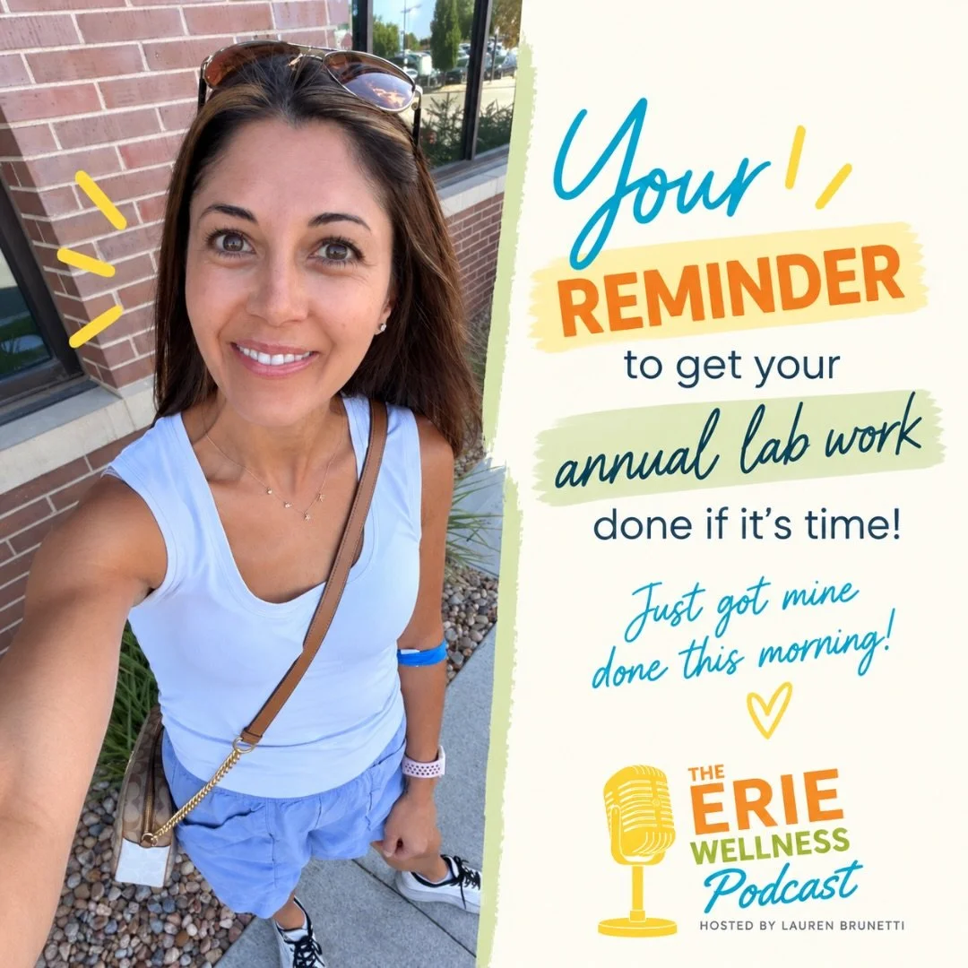 This is your friendly reminder to get your annual lab work done if it&rsquo;s time!

Just got mine done this morning. I love having a little yearly check-in to see what&rsquo;s going on inside my body&mdash;not just how I feel on the outside. Here&rs