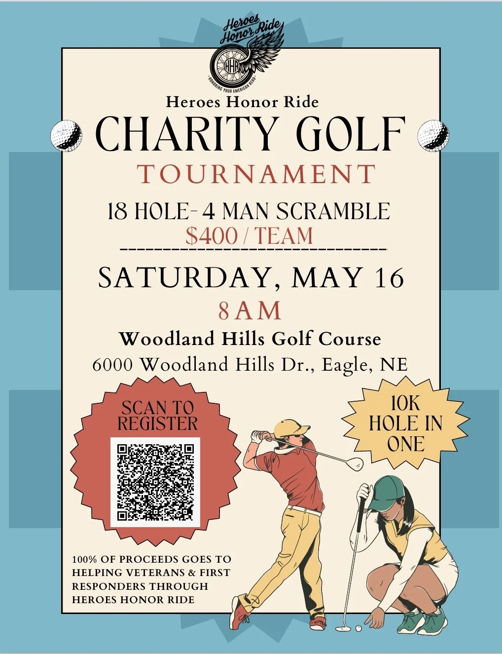 2nd Annual Heroes Honor Ride Golf Tournament