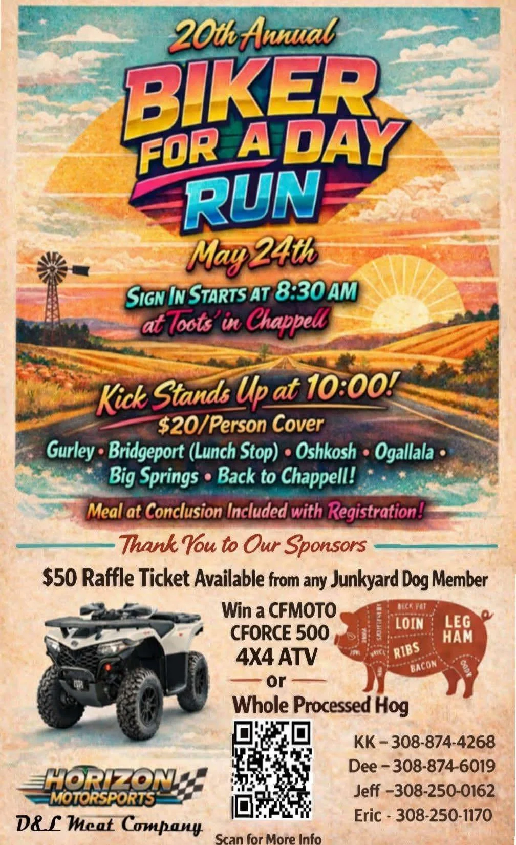 20th Annual Biker For A Day Run