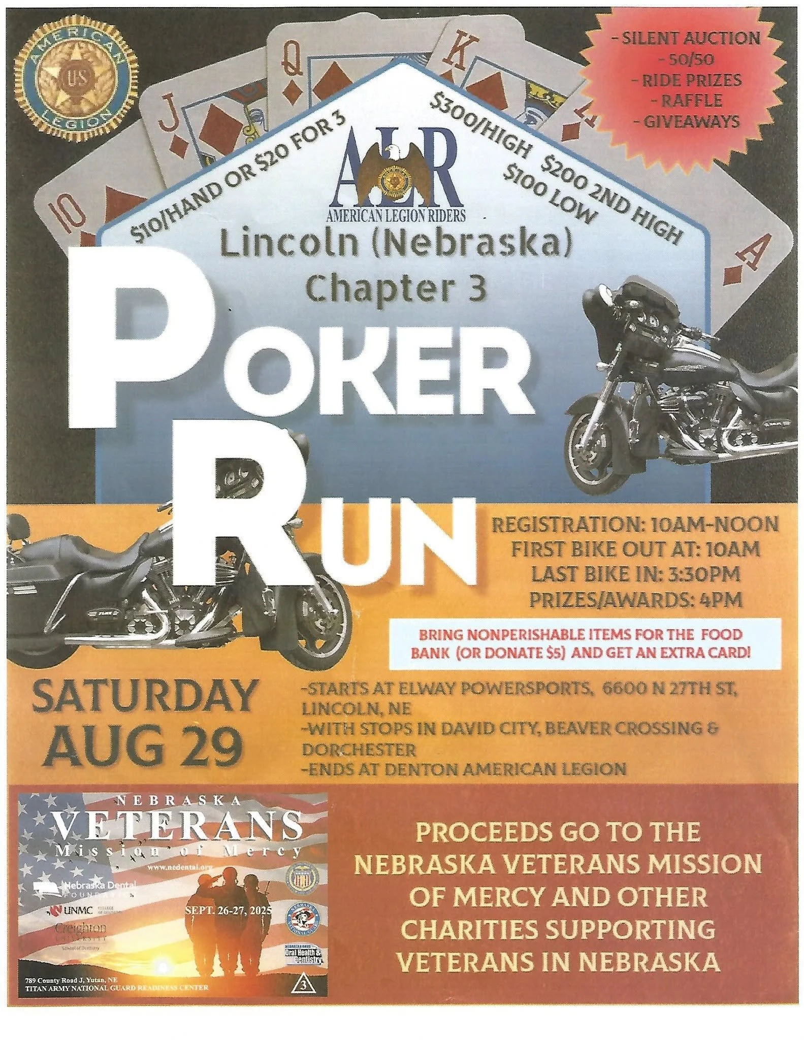 ALR Lincoln NE Chapter 3 Poker run