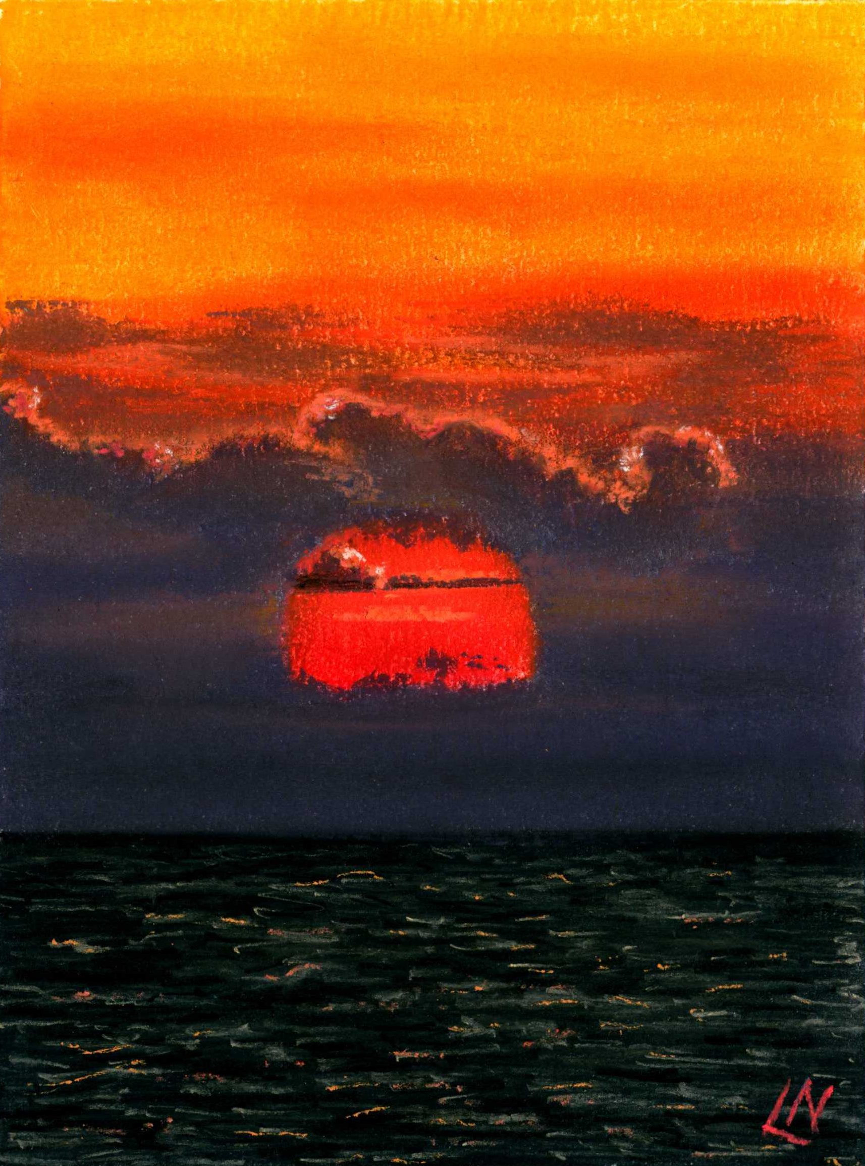 Ball of Fire Over a Dark Ocean.jpg