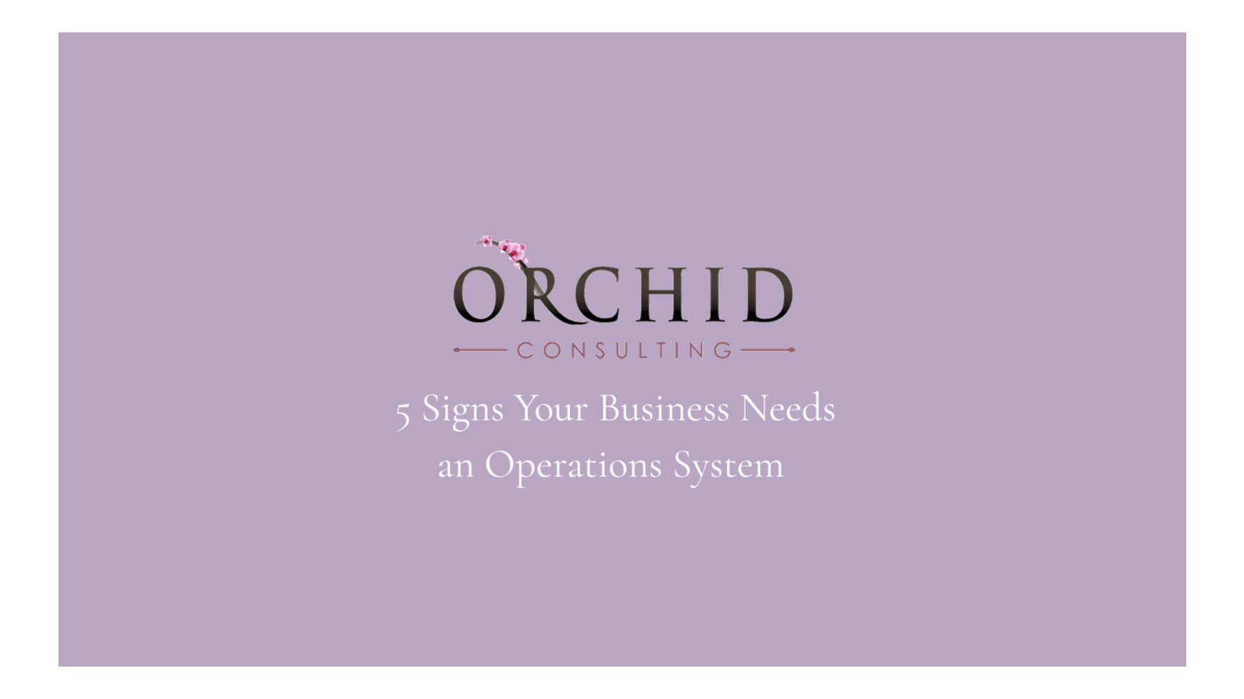 5 Signs Your Business Desperately Needs an Operations System