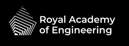 Royal Academy of Engineering logo on a black background