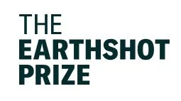 Text reading 'The Earthshot Prize' in dark green font on a white background.