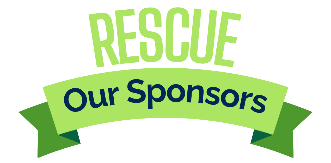 Graphic header: WE RESCUE 26! Sponsors