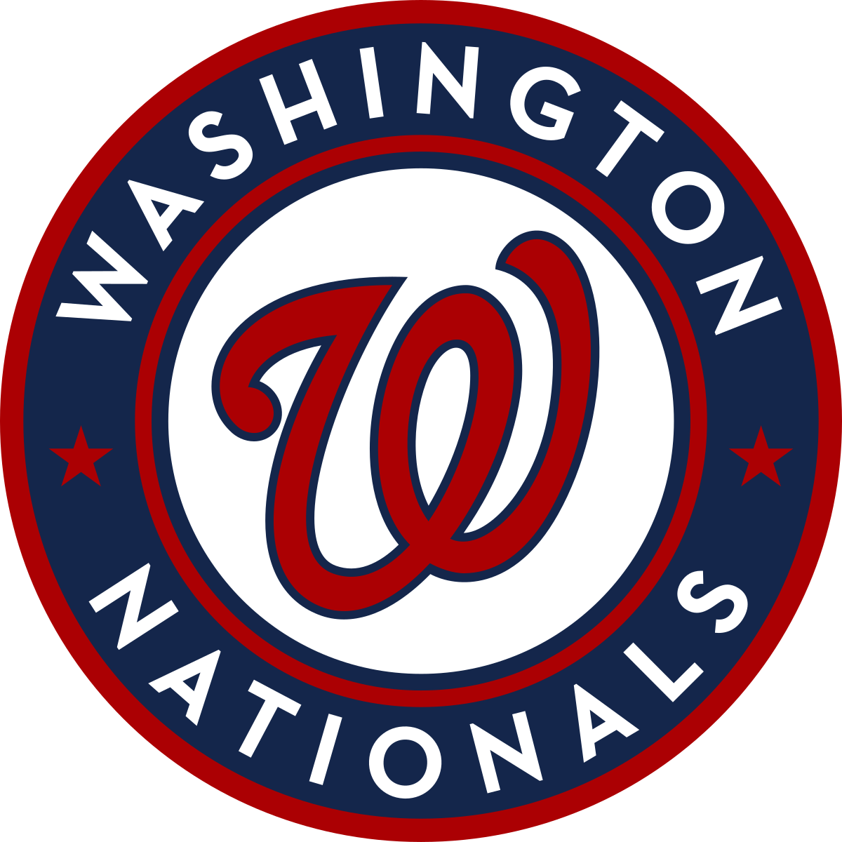 Logo of the Washington Nationals baseball team, featured in the silent auction at WE RESCUE 26!