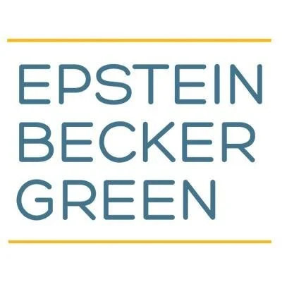 Epstein Becker Green logo as a WE RESCUE 26! sponsor