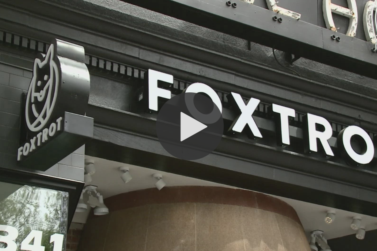 Eric Flack with WUSA9 reports "Foxtrot left behind shelves of food when it closed its doors" on May 3, 2024
