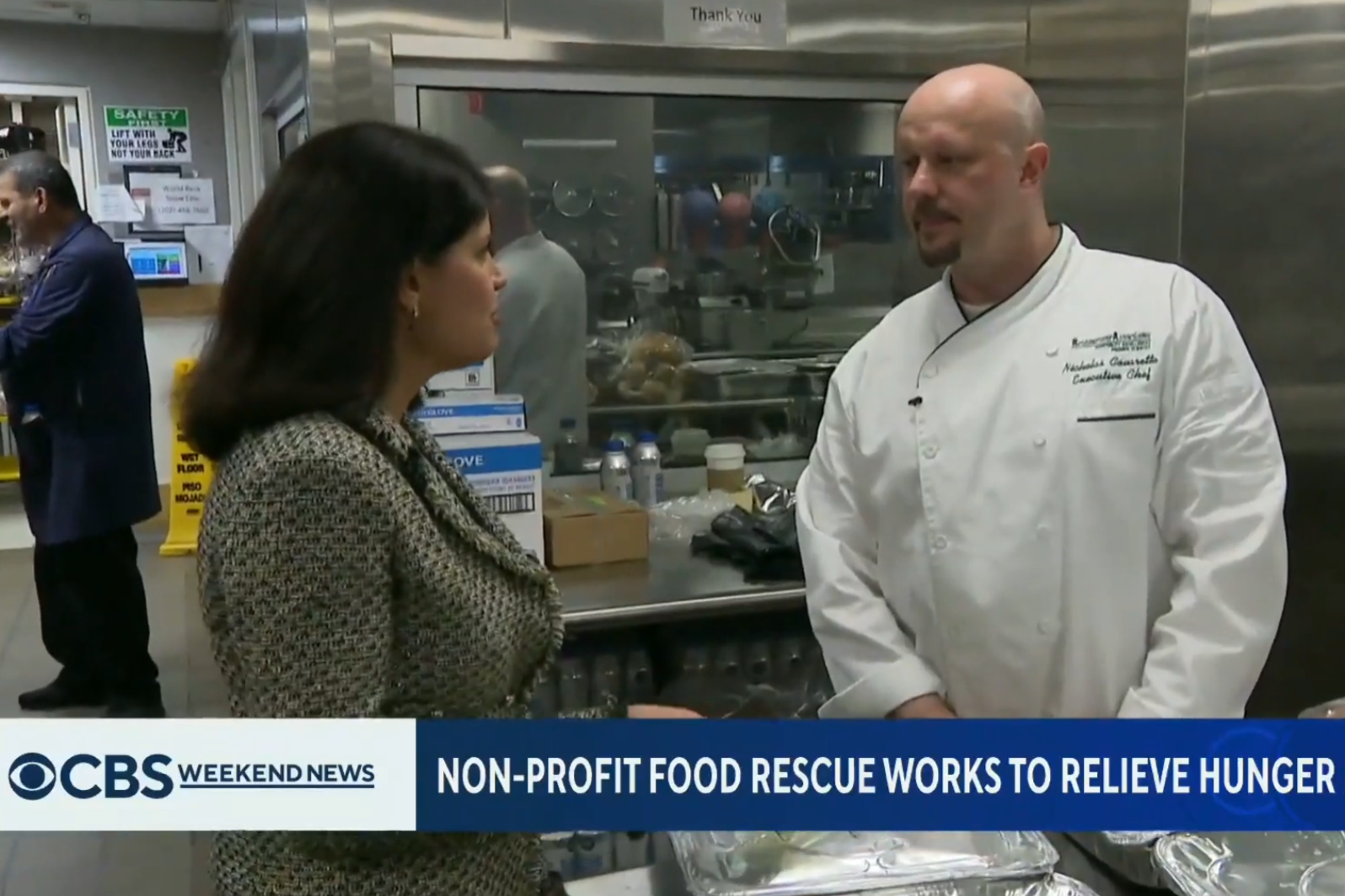 Natalie Brand with CBS Evening News reports "Group rescues food that would otherwise go to waste" on Oct 26, 2024